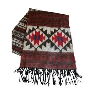 Better Than Cashmere Fringed Scarf Southwestern Aztec print